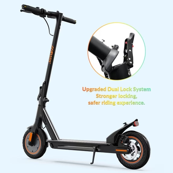 MAGIFOCUS B01 350W 10" Tires Electric Scooter with Turn Signals, 36V 9Ah, Up to 19mph & 22Miles, Foldable Commuting E-Scooter for Adults with Side Light & APP, UL 2272