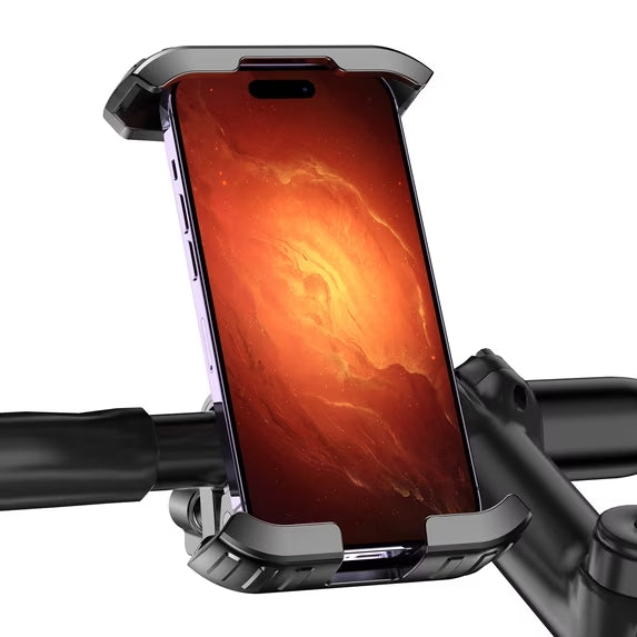 MAGIFOCUS Bicycle Phone Holder, Stable Motorcycle & Scooter Mount, Adjustable Handlebar Cell Phone Clamp with Secure Lock for 4.7-7" Devices